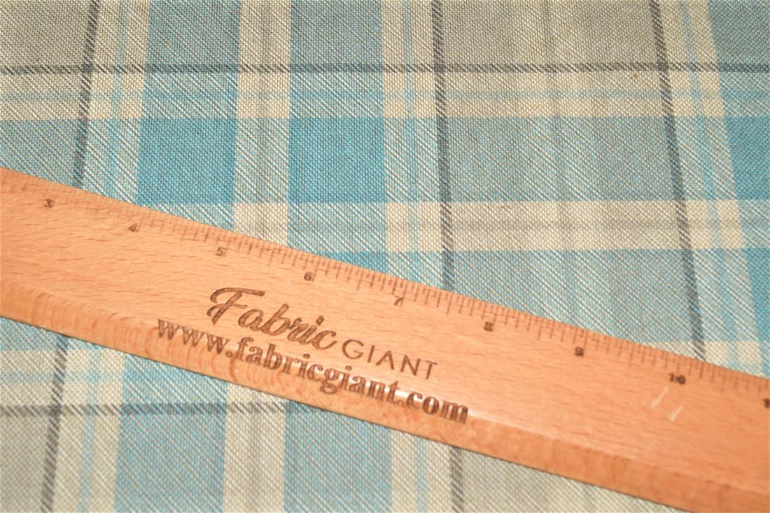 Tartan Print Linen