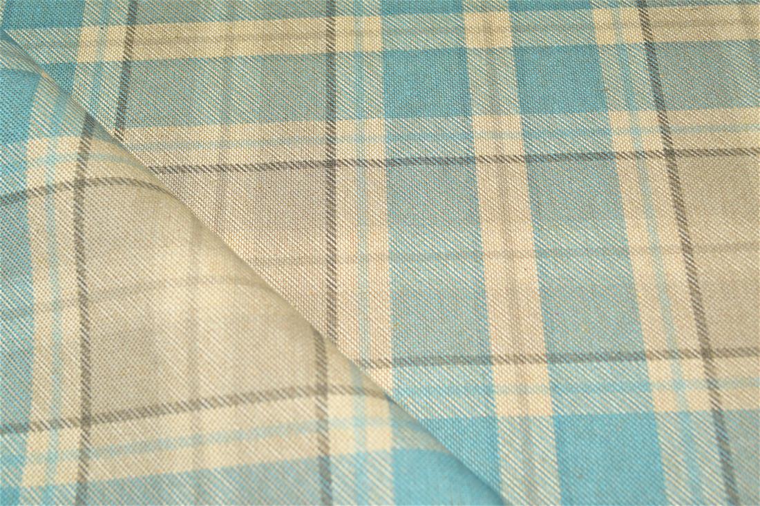 Tartan Print Linen