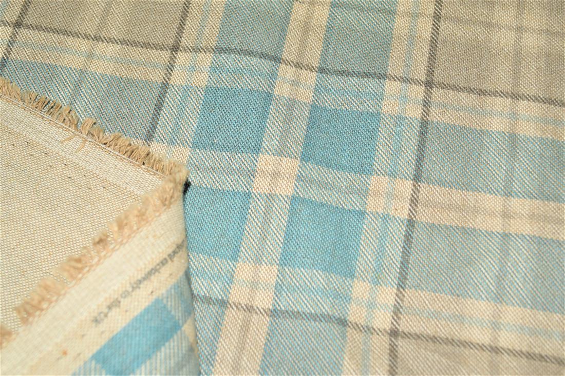 Tartan Print Linen