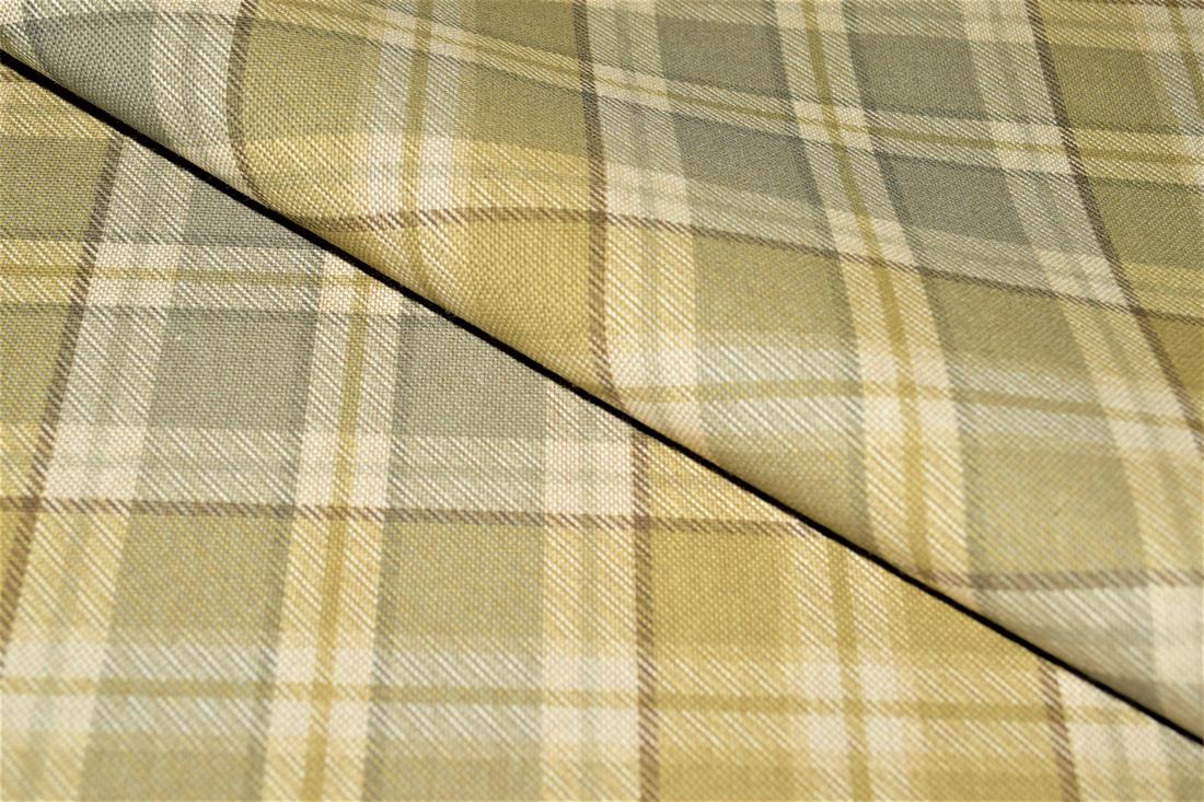 Tartan Print Linen