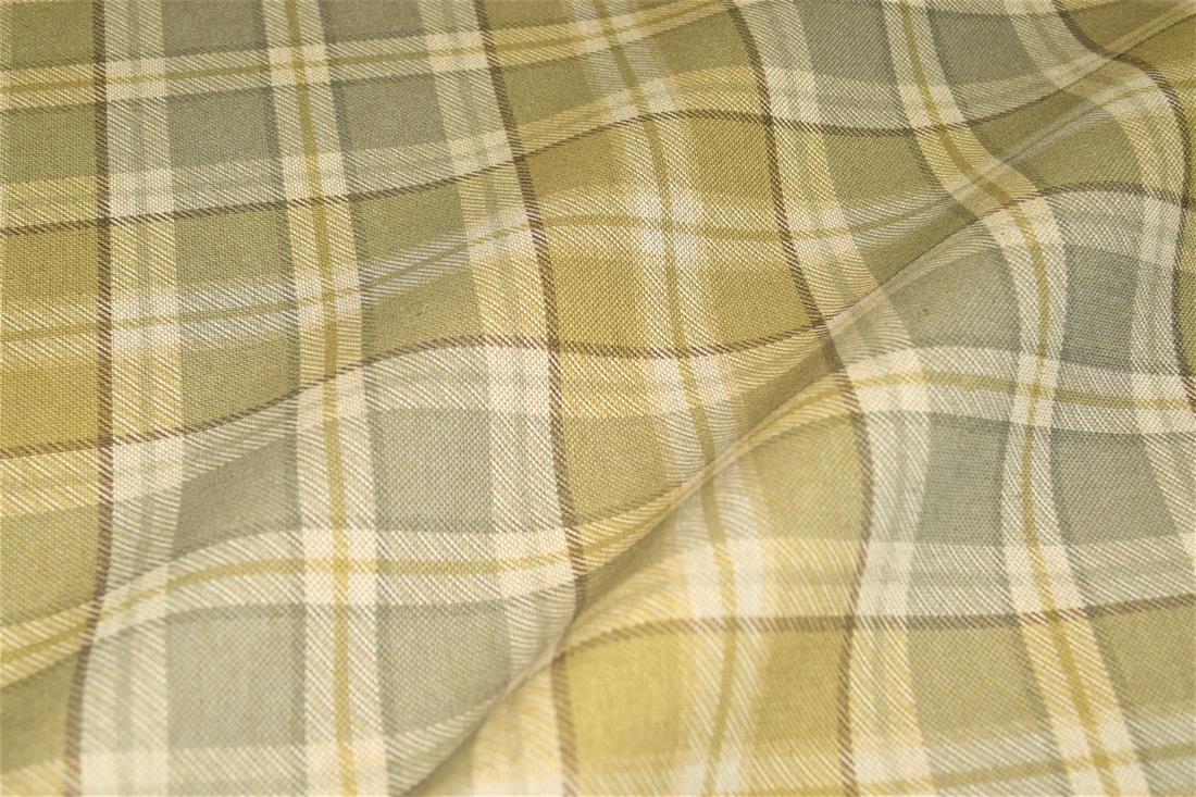Tartan Print Linen