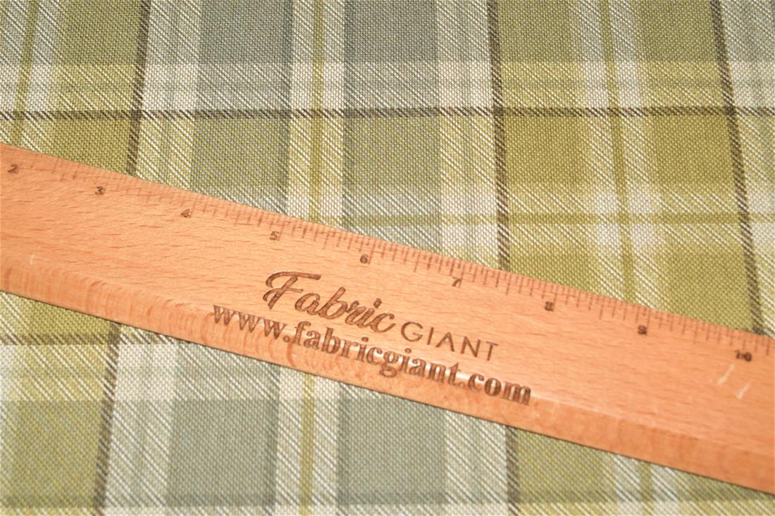Tartan Print Linen