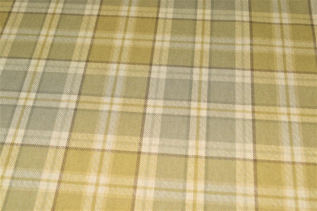 Tartan Print Linen
