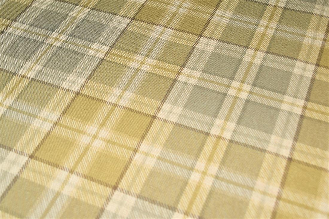 Tartan Print Linen