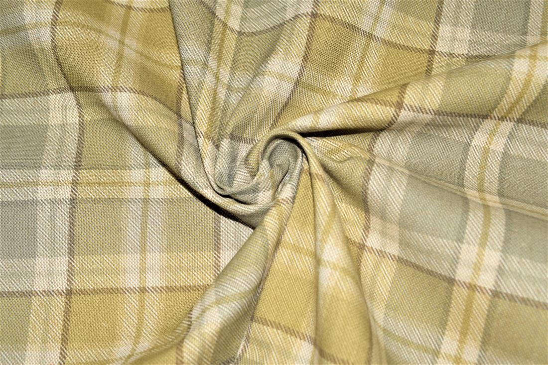 Tartan Print Linen