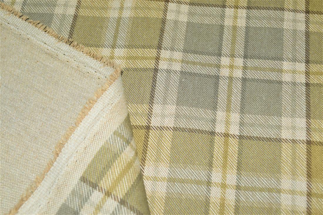 Tartan Print Linen