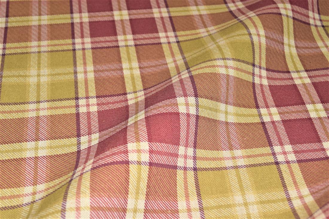 Tartan Print Linen