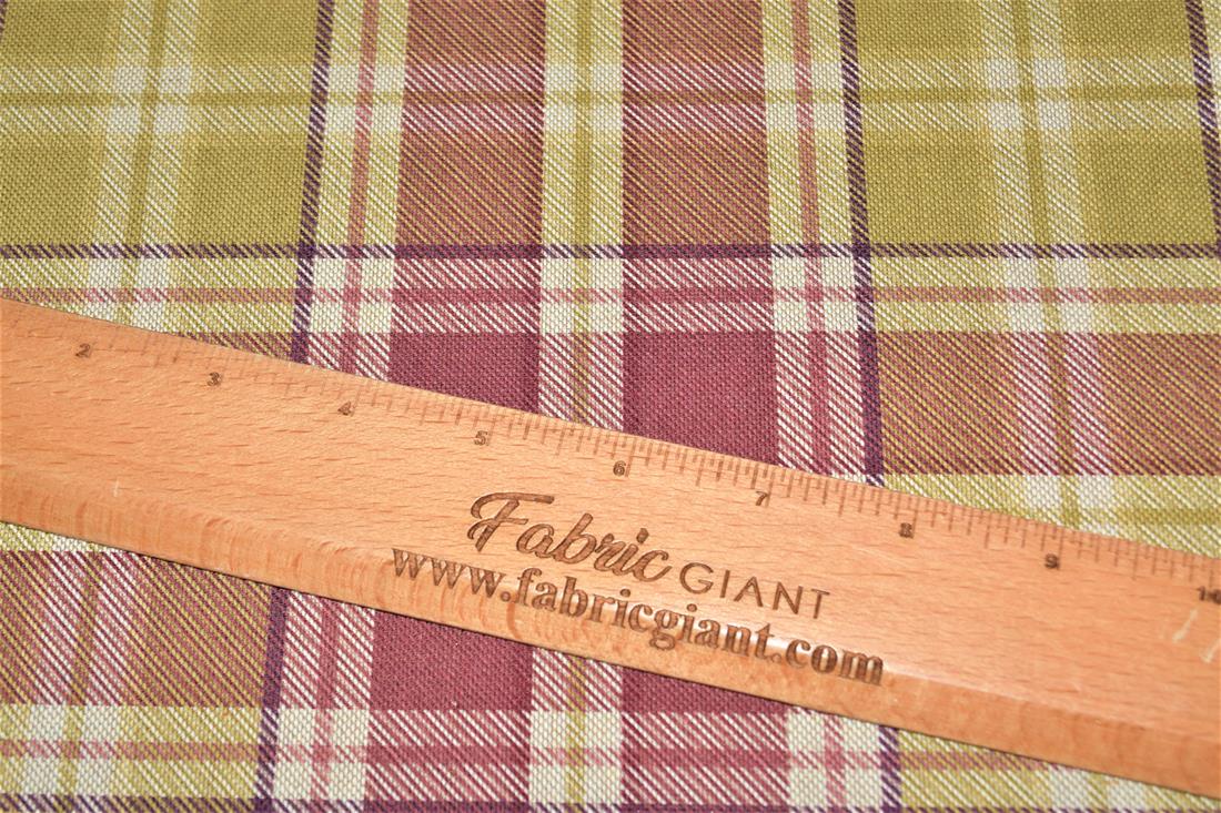 Tartan Print Linen