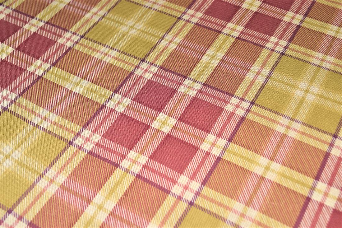 Tartan Print Linen