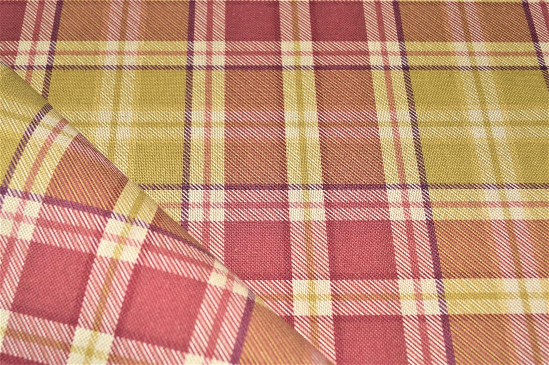 Tartan Print Linen