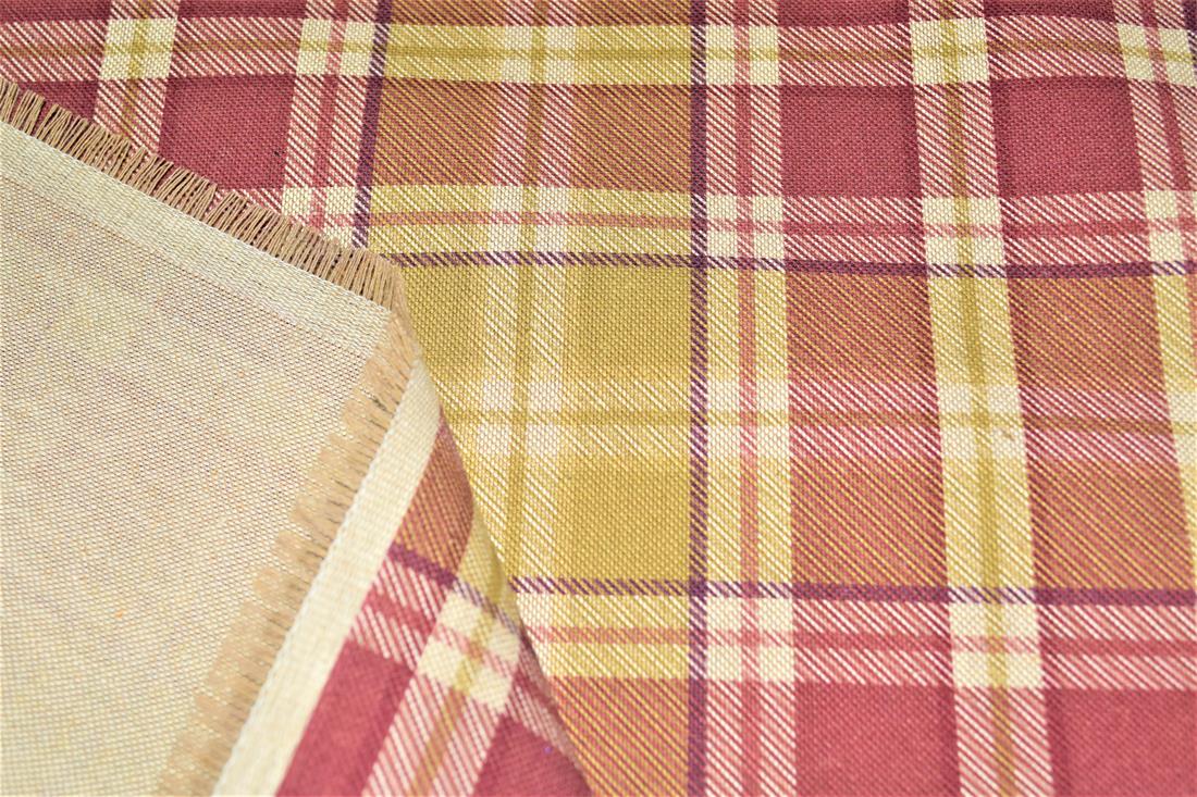 Tartan Print Linen