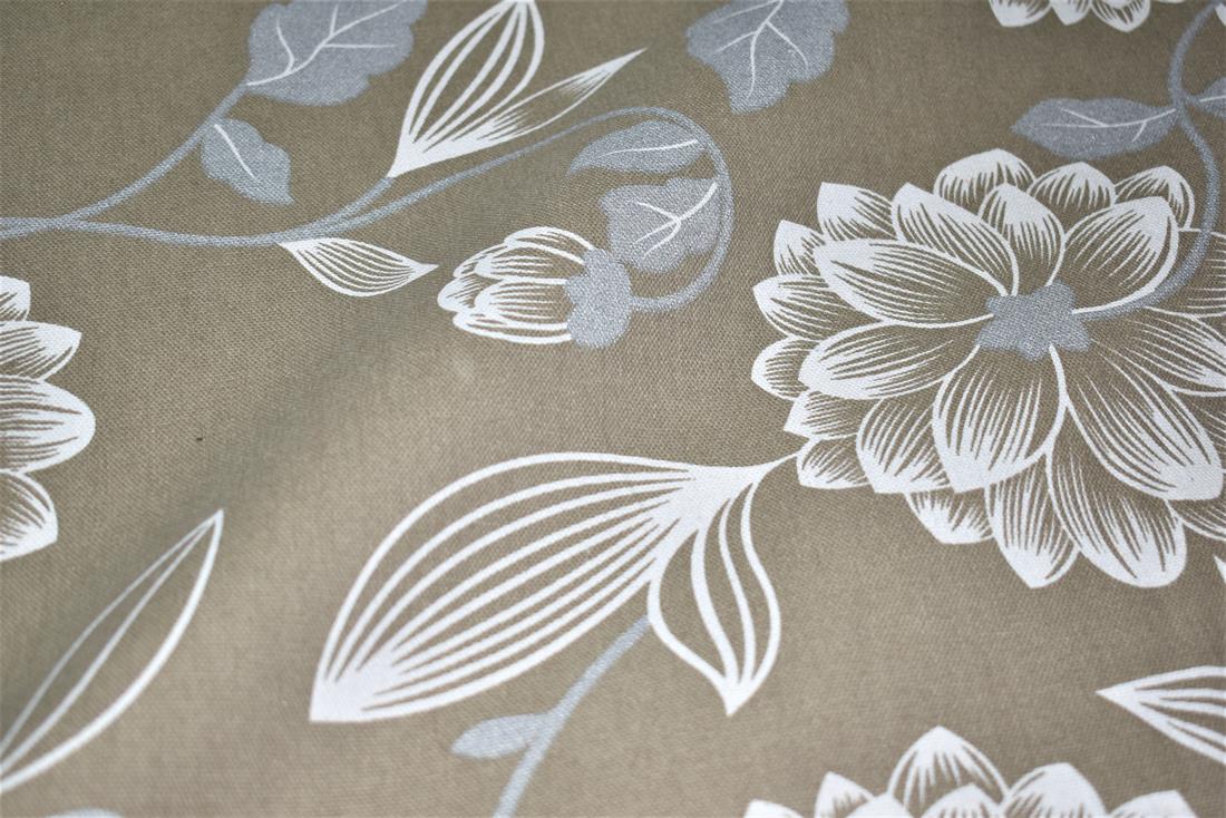 Light Brown Printed Canvas Fabric