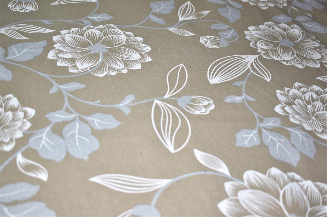 Light Brown Printed Canvas Fabric