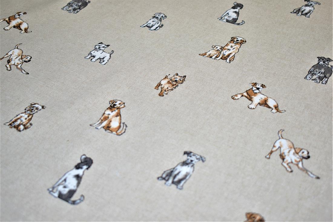 Natural Shabby Dogs Linen