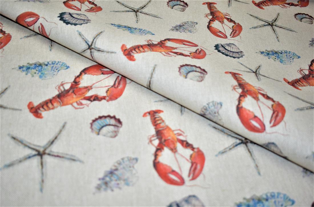 Natural Under The Sea Printed Digital Canvas Fabric