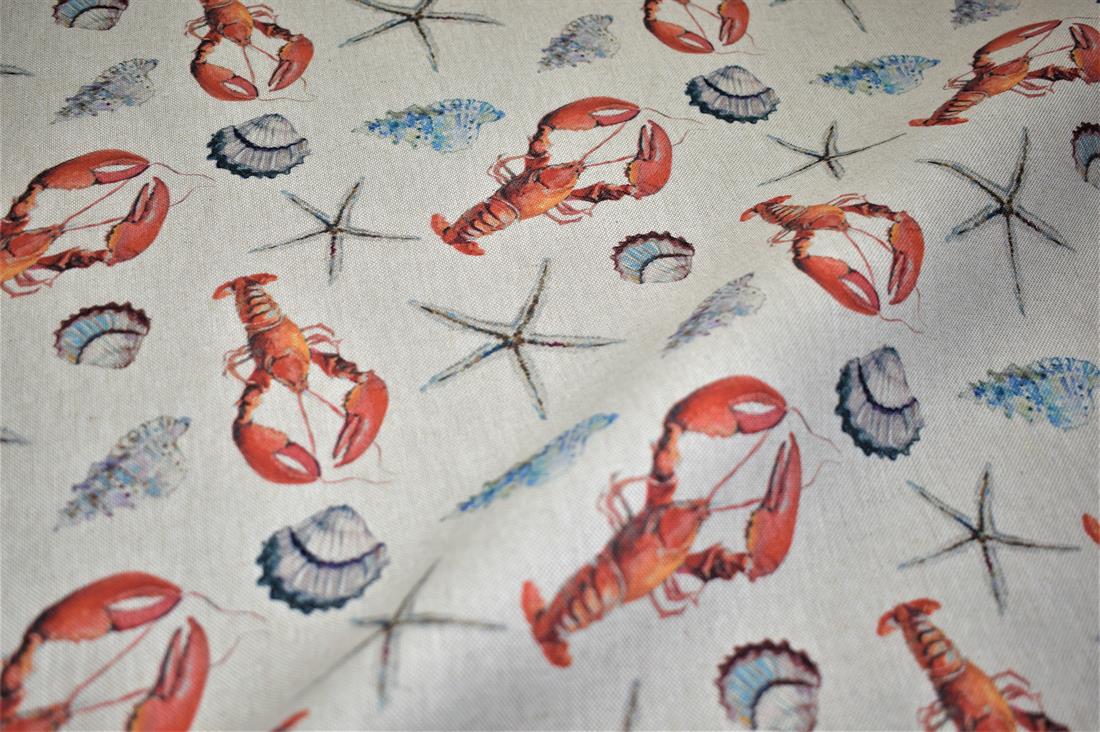 Natural Under The Sea Printed Digital Canvas Fabric