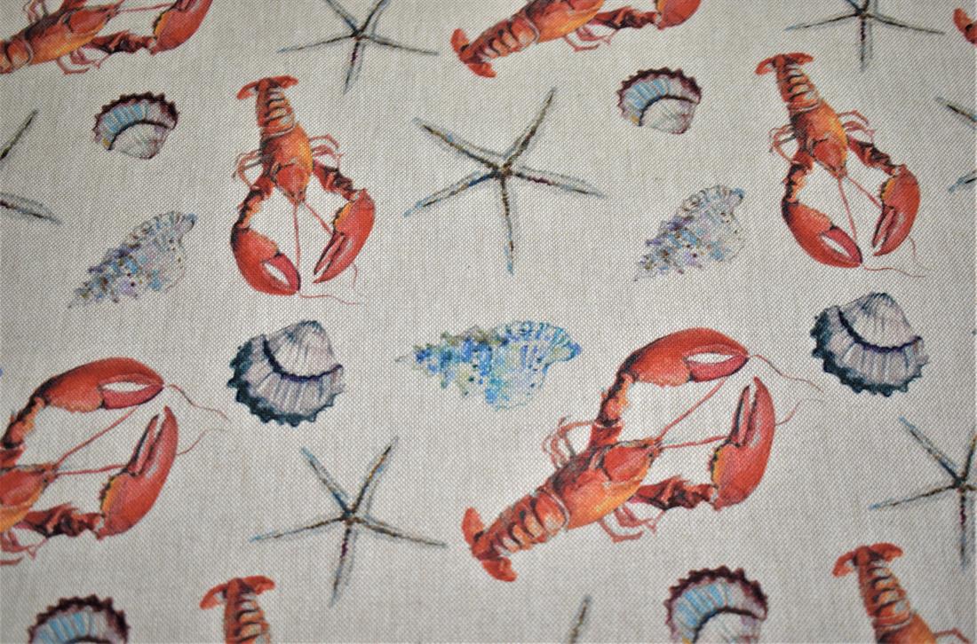 Natural Under The Sea Printed Digital Canvas Fabric