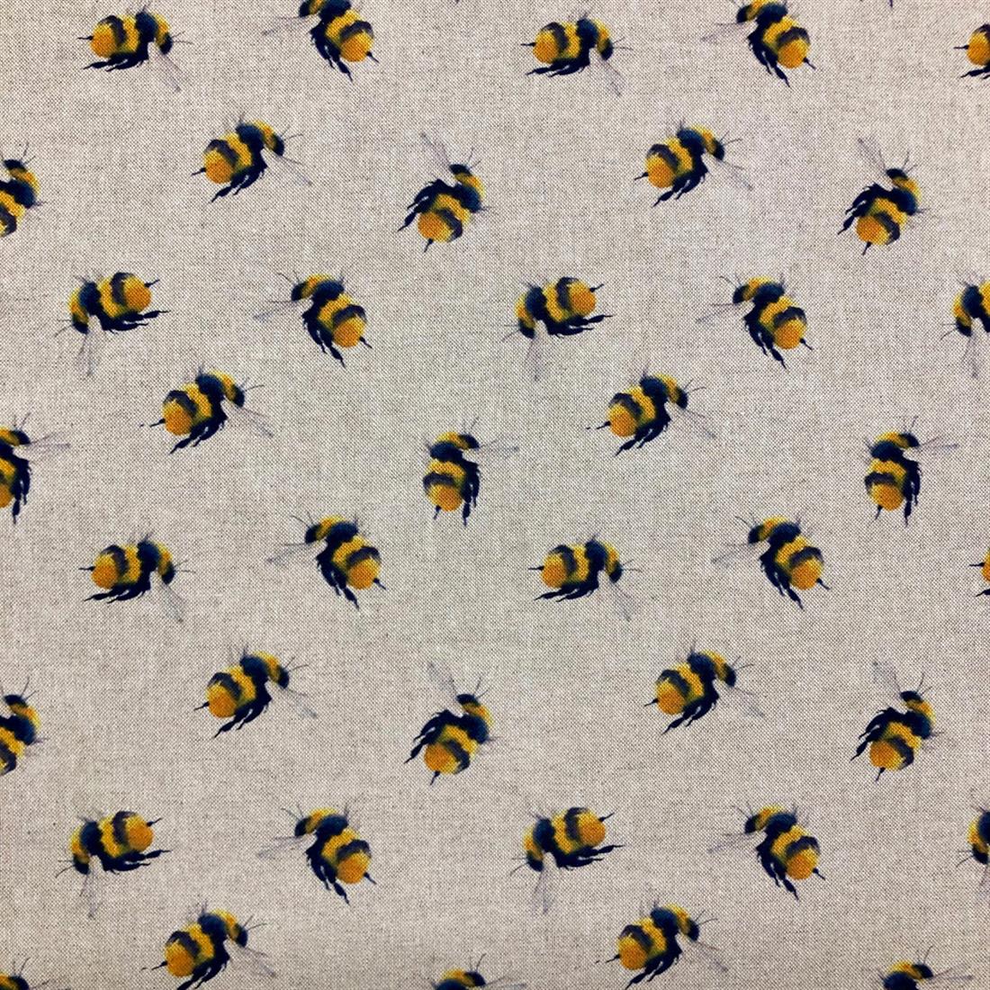 Natural Bumble Bee Cotton Rich Linen