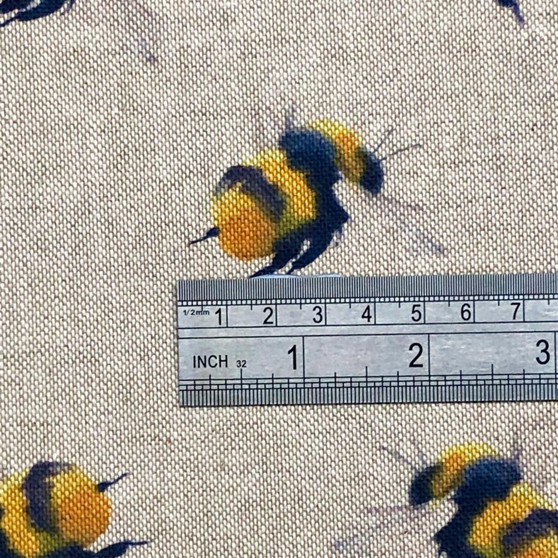 Natural Bumble Bee Cotton Rich Linen