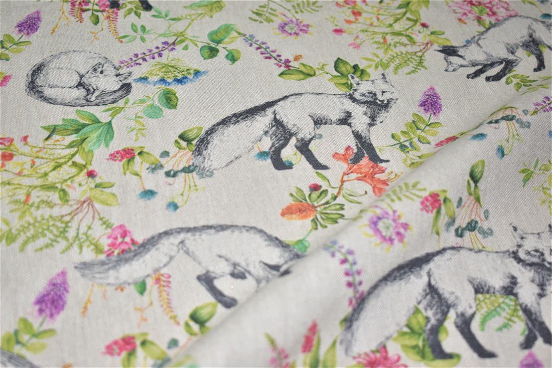 Natural Bontanical Fox Cotton Rich Linen