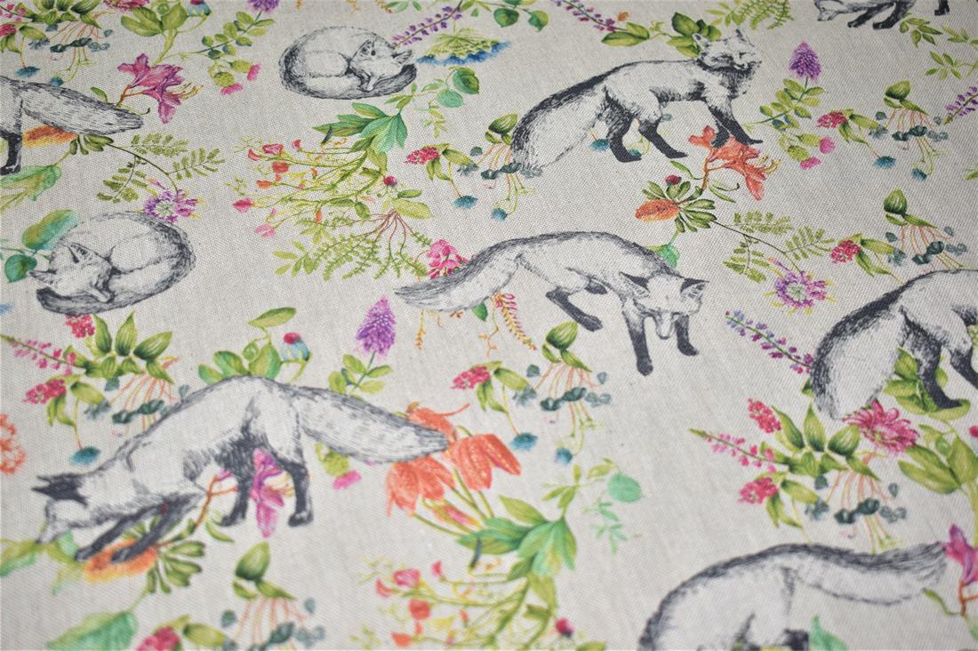 Natural Bontanical Fox Cotton Rich Linen