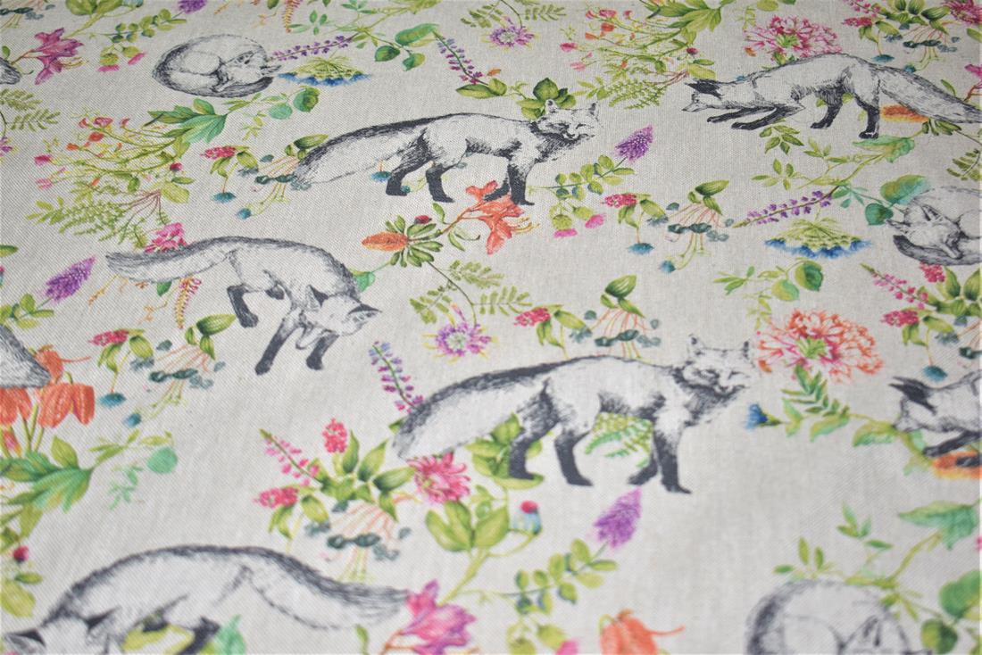 Natural Bontanical Fox Cotton Rich Linen
