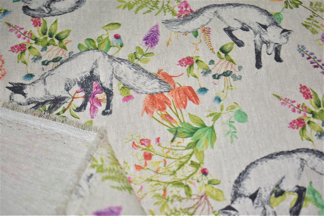 Natural Bontanical Fox Cotton Rich Linen