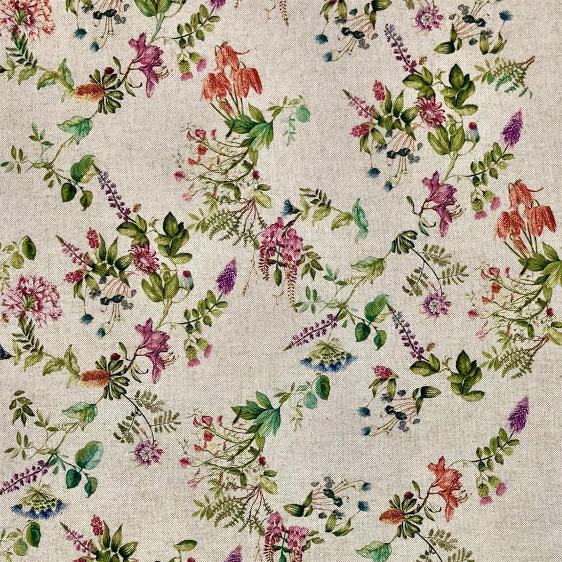 Natural Bontanical Garden Cotton Rich Linen