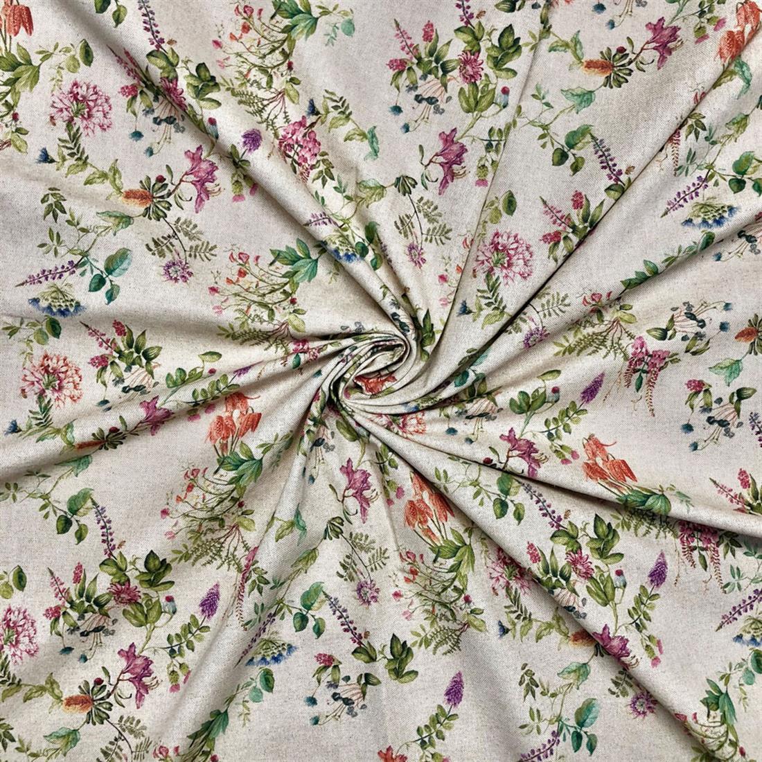 Natural Bontanical Garden Cotton Rich Linen