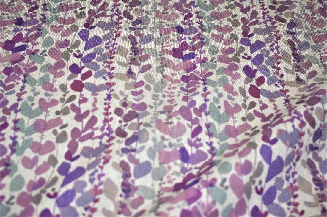 Wisteria Printed Digital Canvas Fabric
