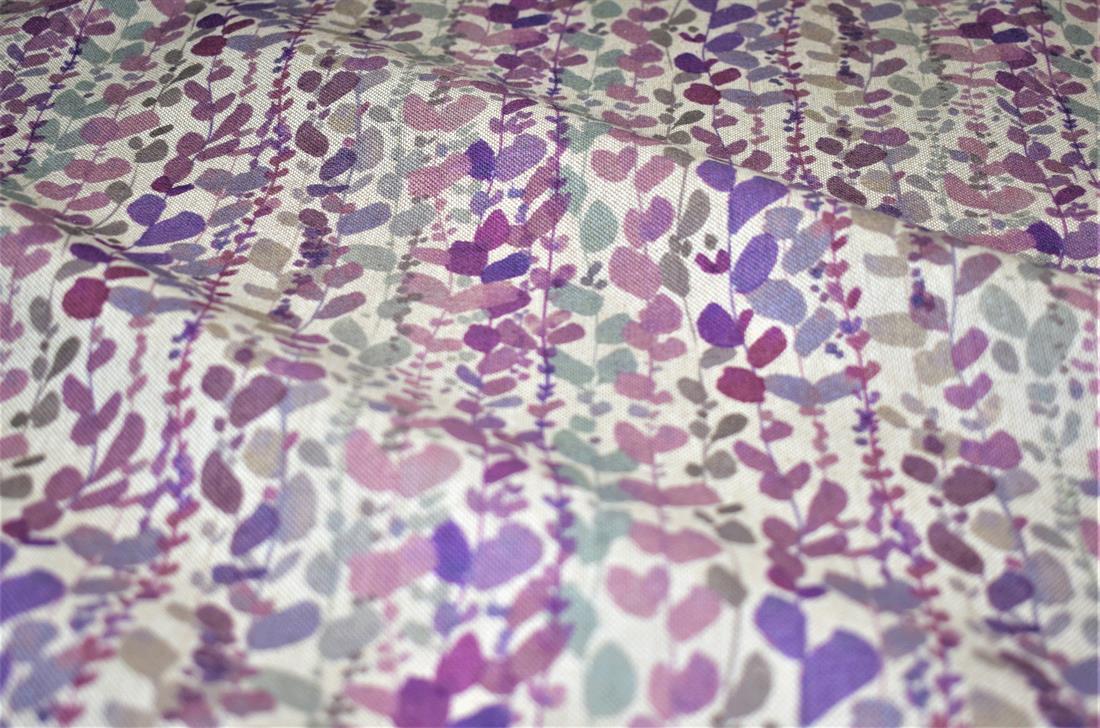 Wisteria Printed Digital Canvas Fabric