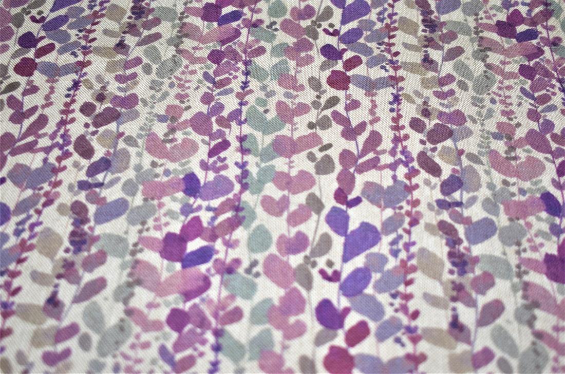 Wisteria Printed Digital Canvas Fabric