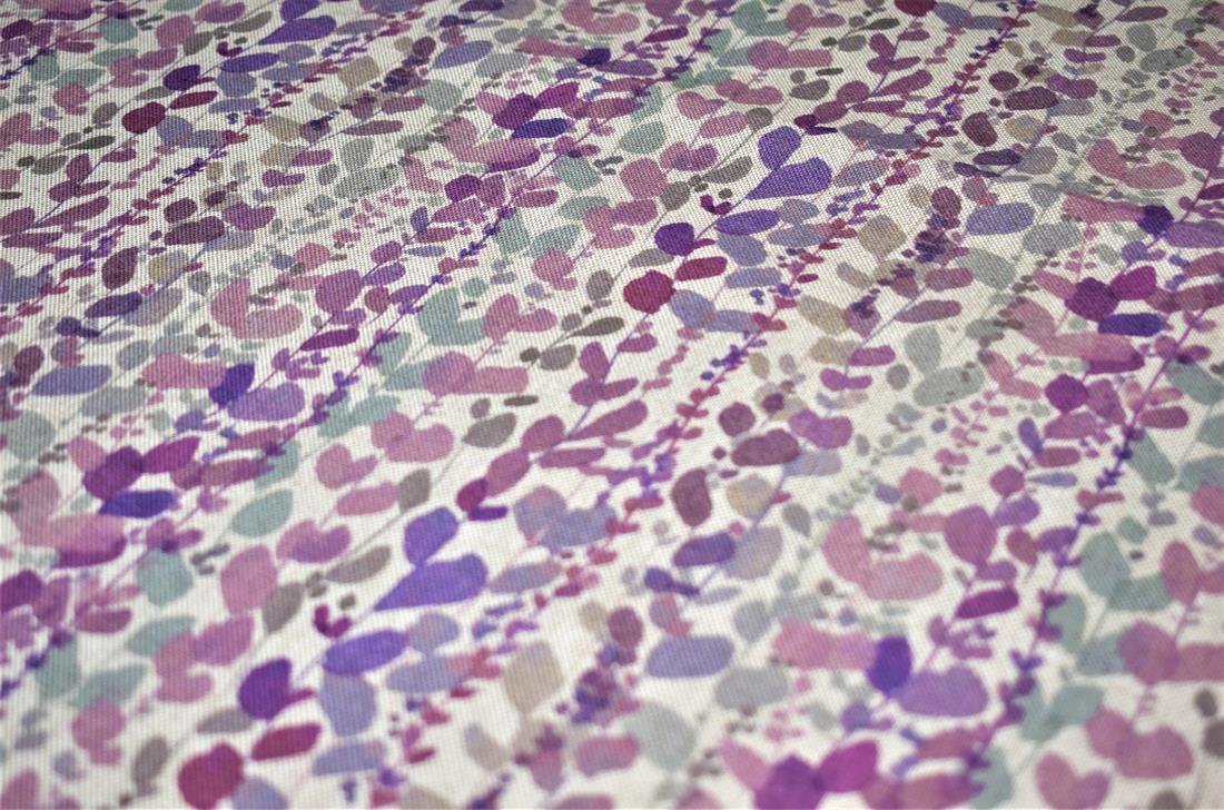 Wisteria Printed Digital Canvas Fabric