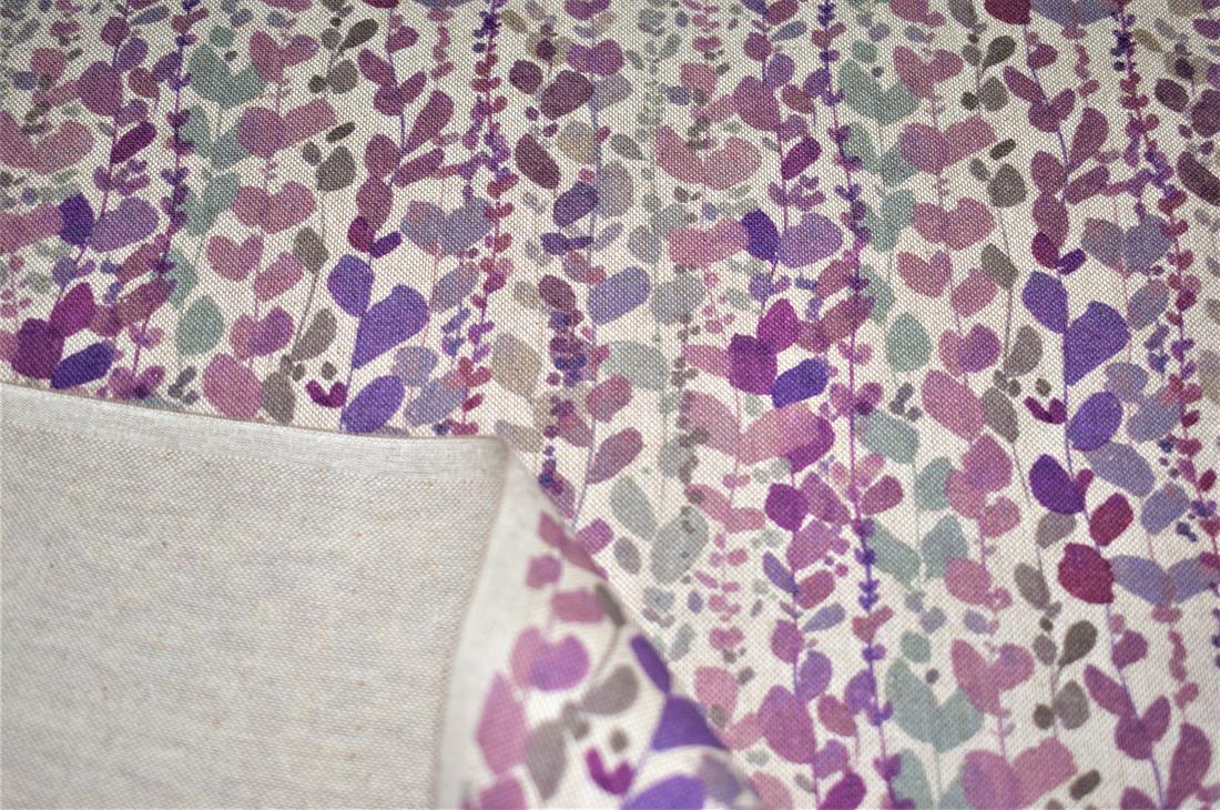 Wisteria Printed Digital Canvas Fabric