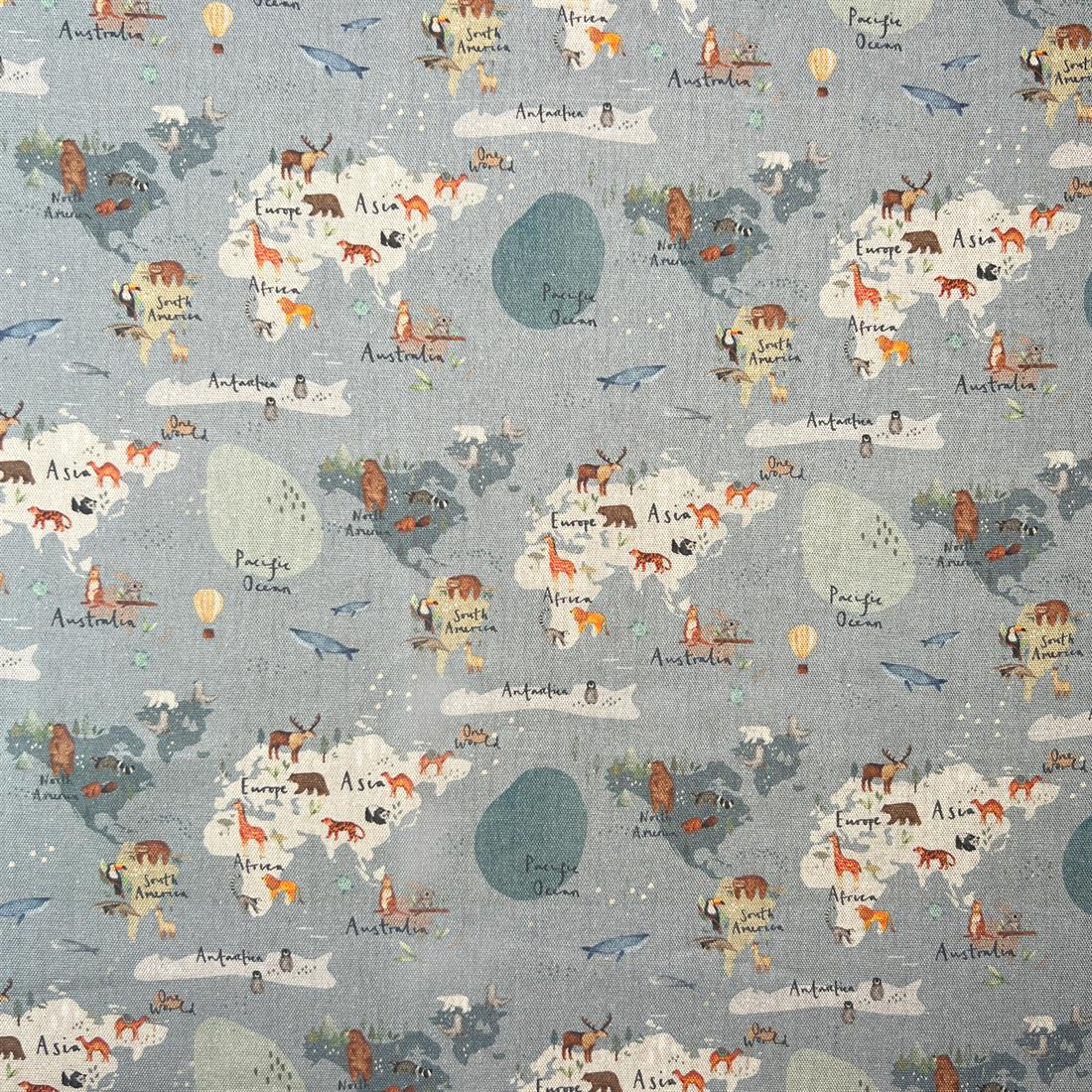 Animal Kingdom Printed Pure Panama Fabric