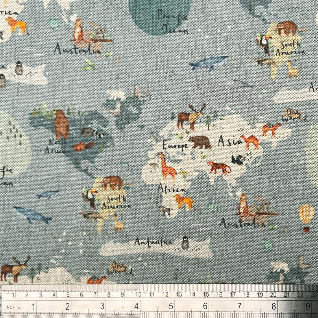 Animal Kingdom Printed Pure Panama Fabric