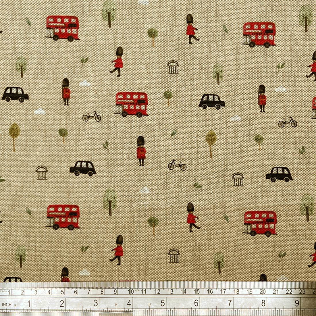 Little Big London Printed Pure Panama Fabric