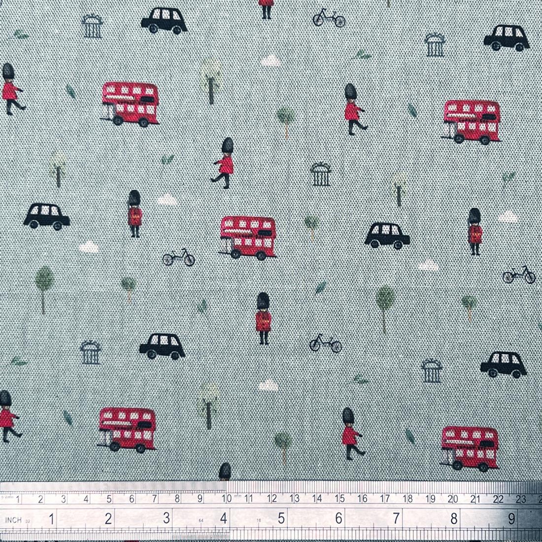 Little Big London Printed Pure Panama Fabric