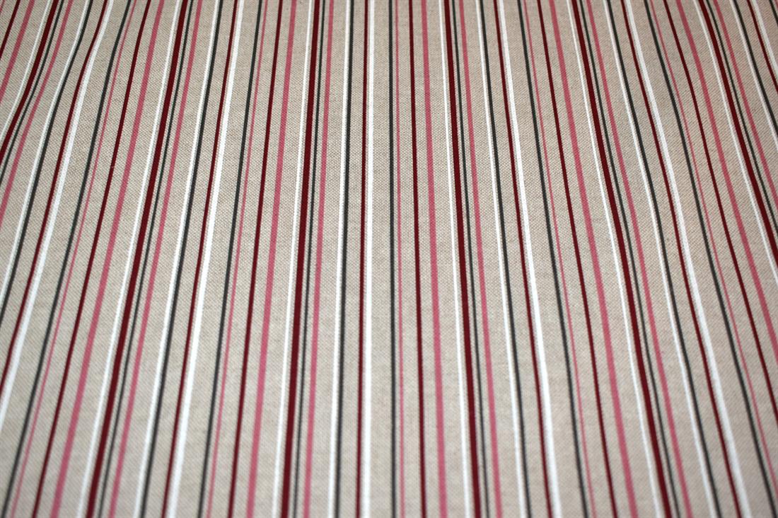 Natural Strips Printed Digital Canvas Fabric