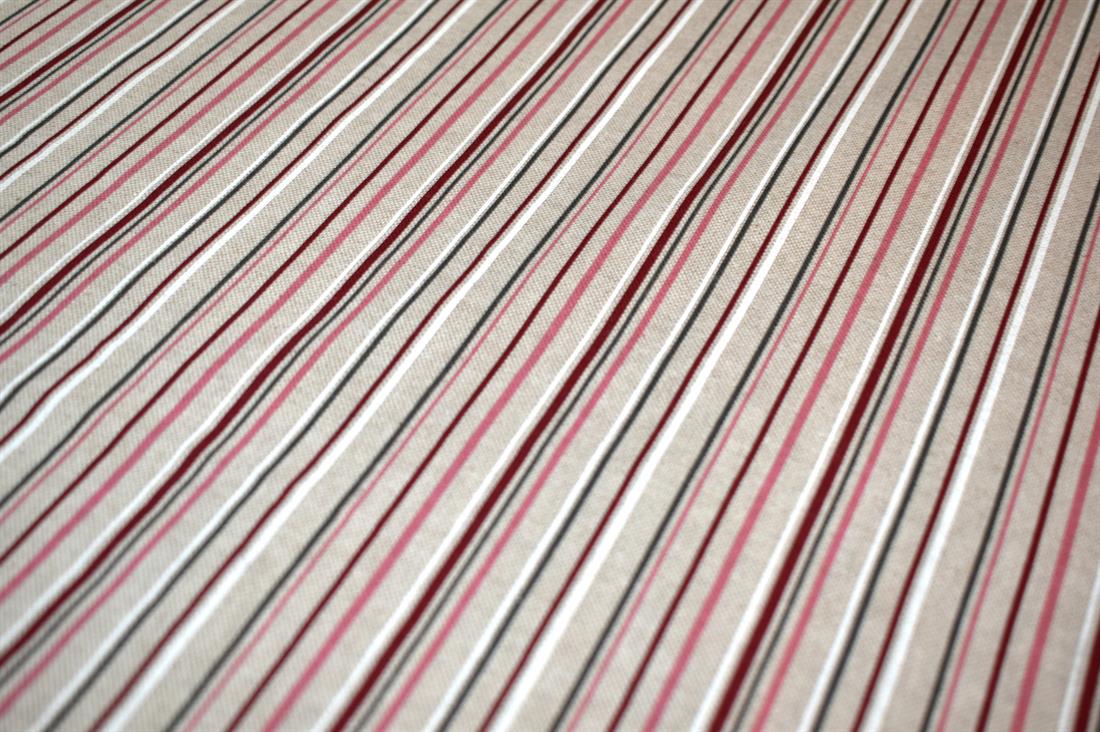 Natural Strips Printed Digital Canvas Fabric