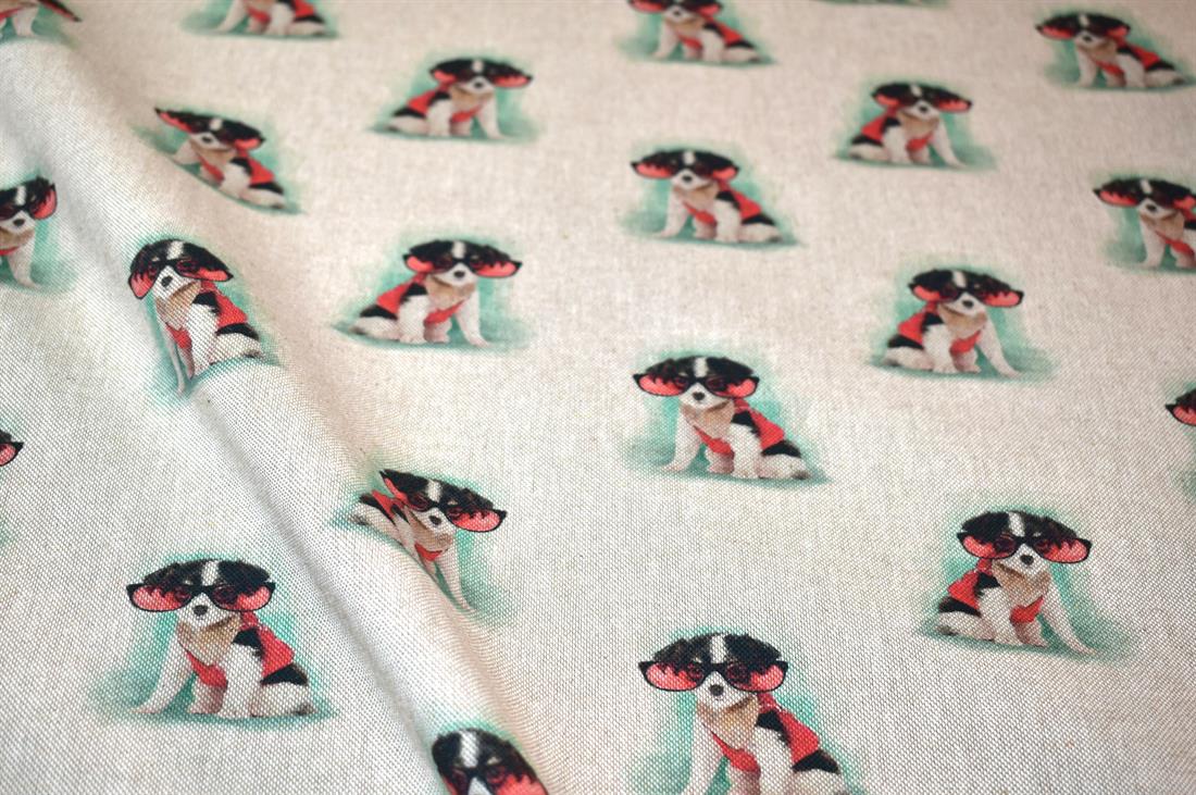 Natural Printed Digital Canvas Fabric
