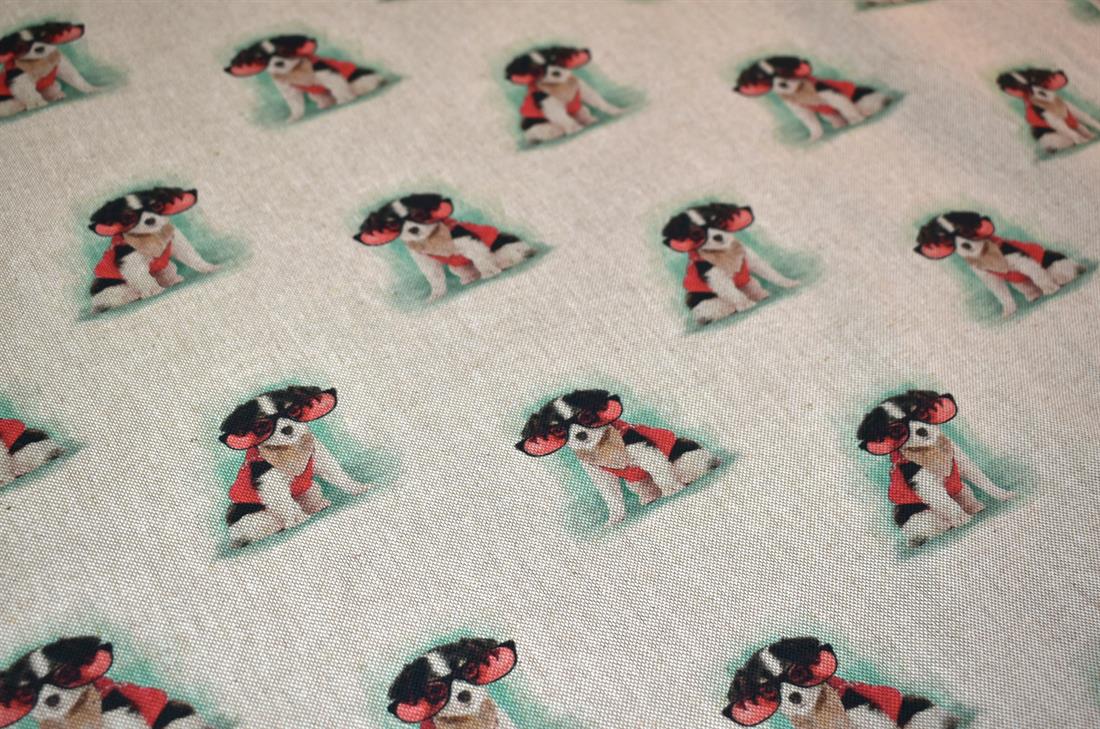 Natural Printed Digital Canvas Fabric