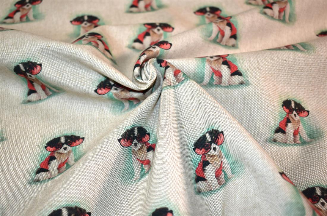 Natural Printed Digital Canvas Fabric