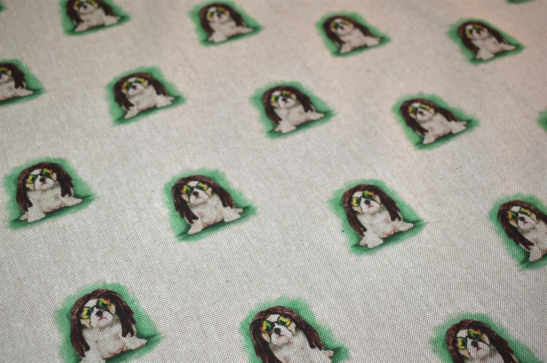 Natural Printed Digital Canvas Fabric