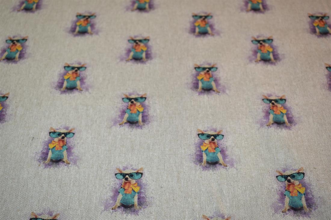 Natural Printed Digital Canvas Fabric