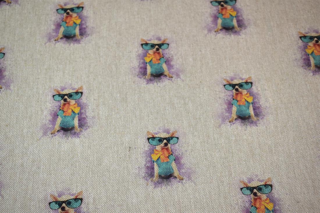 Natural Printed Digital Canvas Fabric