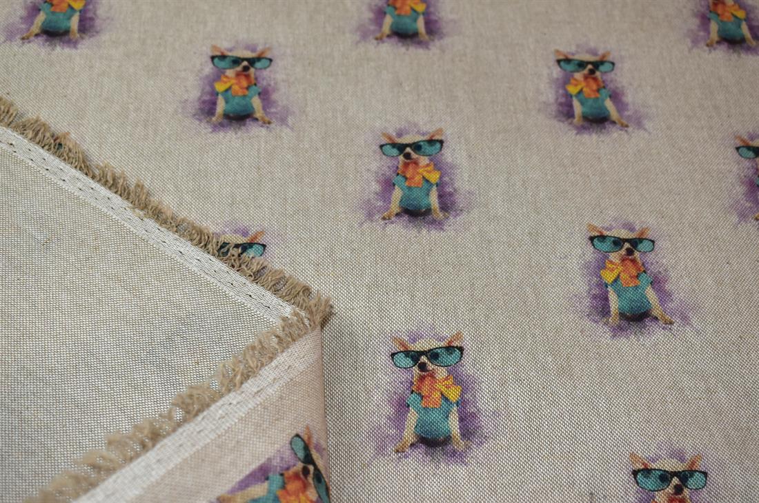Natural Printed Digital Canvas Fabric