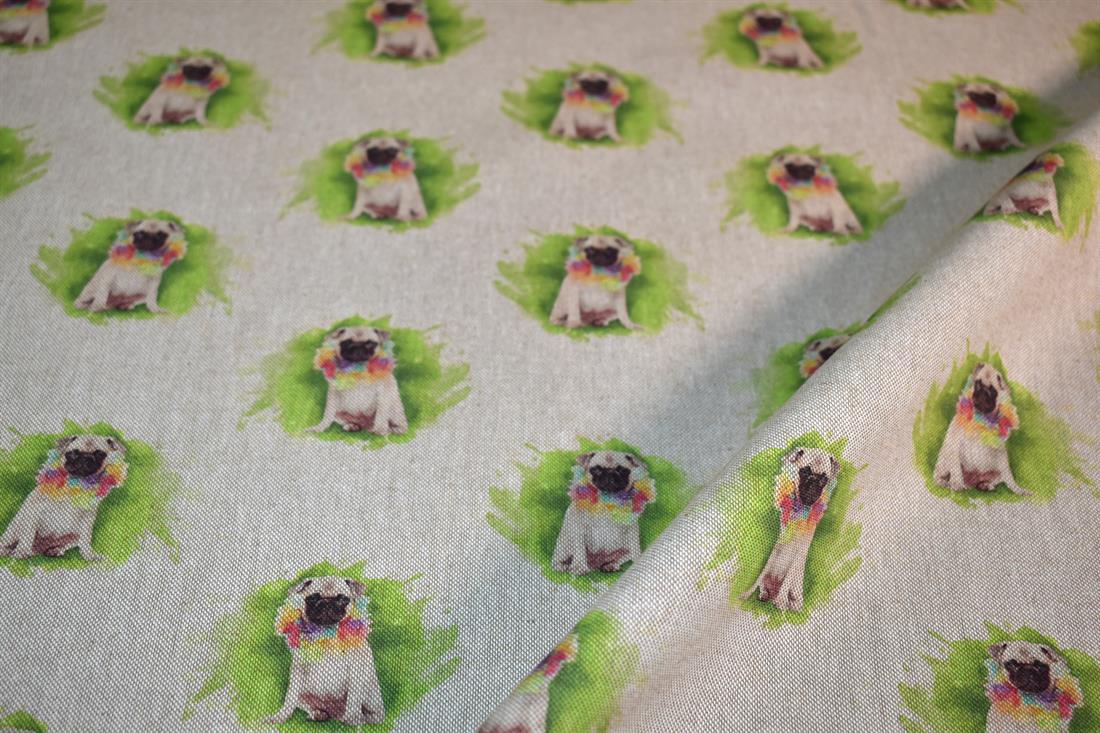 Natural Printed Digital Canvas Fabric