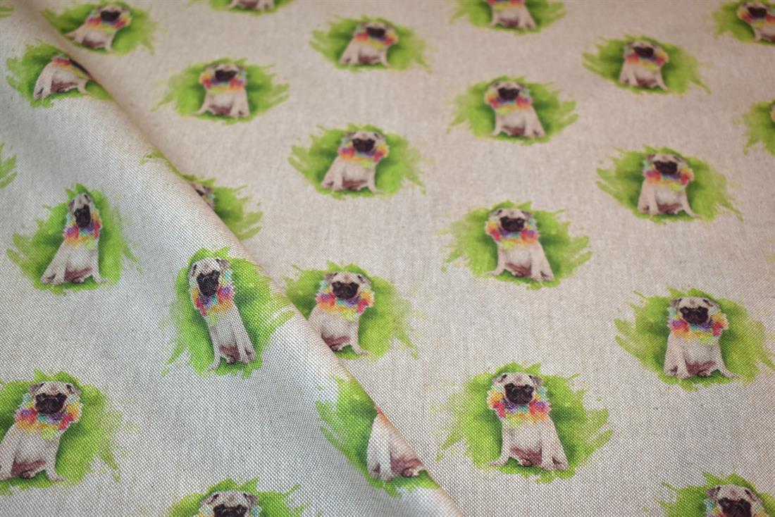 Natural Printed Digital Canvas Fabric