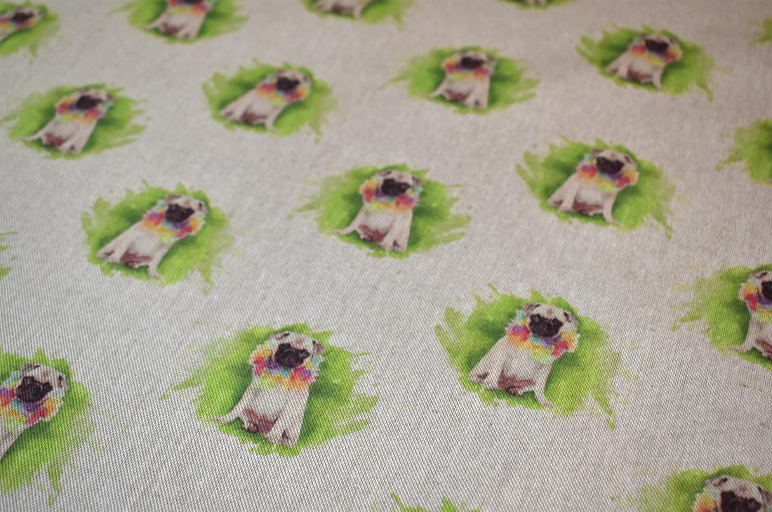 Natural Printed Digital Canvas Fabric